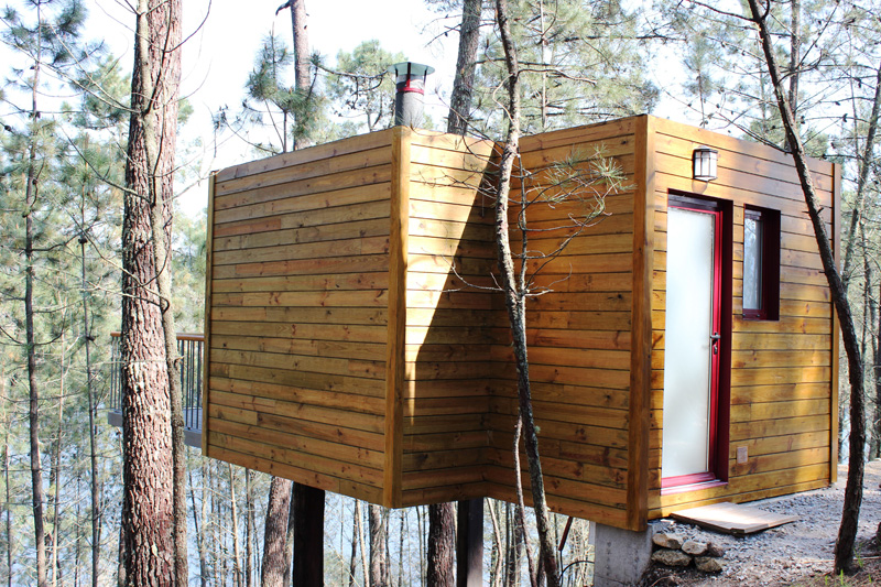 slapen in een boomhut, Slapen in een boomhut