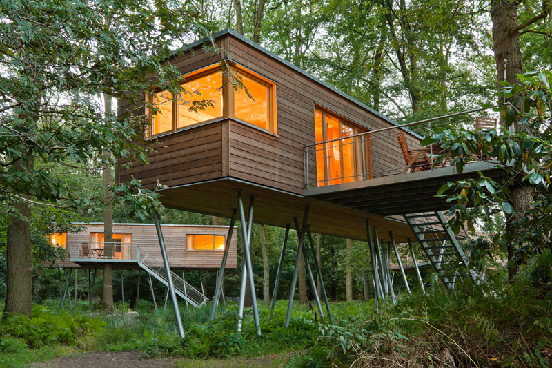 slapen in een boomhut, Slapen in een boomhut