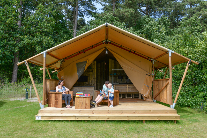 Glamping Kampeerterrein Woud Texel