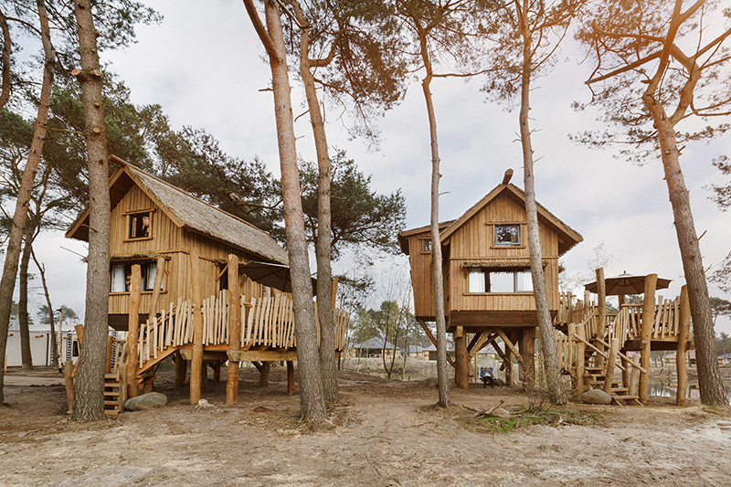 slapen in een boomhut, Slapen in een boomhut